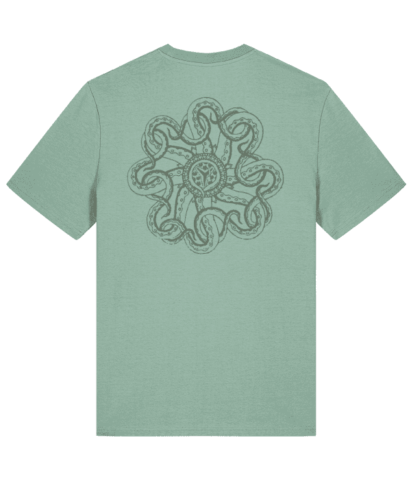 T-shirt - Seal of R'Lyeh, Mid Green, Back - Image 2