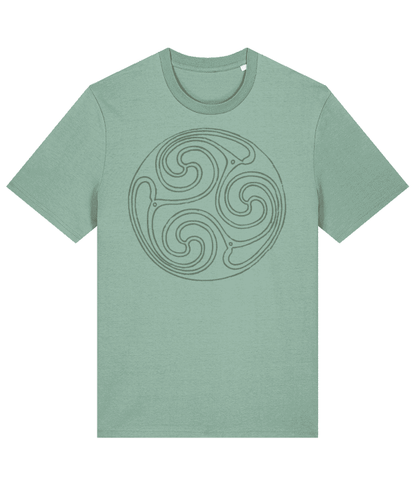 T-shirt - Trinity Shield, Mid Green, Front