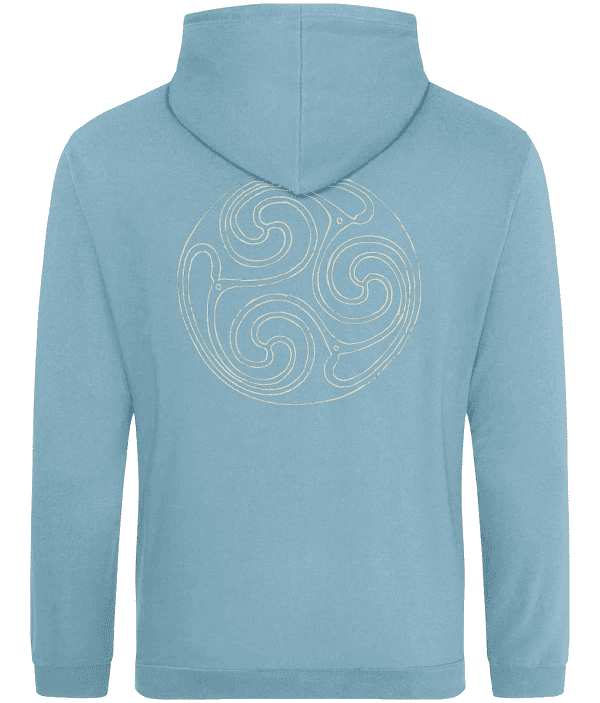 Hoodie - Trinity Shield, Cream, Back