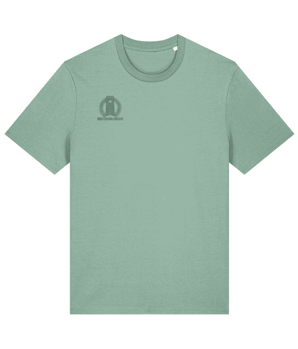 T-shirt - Knotted Harmony Grid, Mid Green, Back