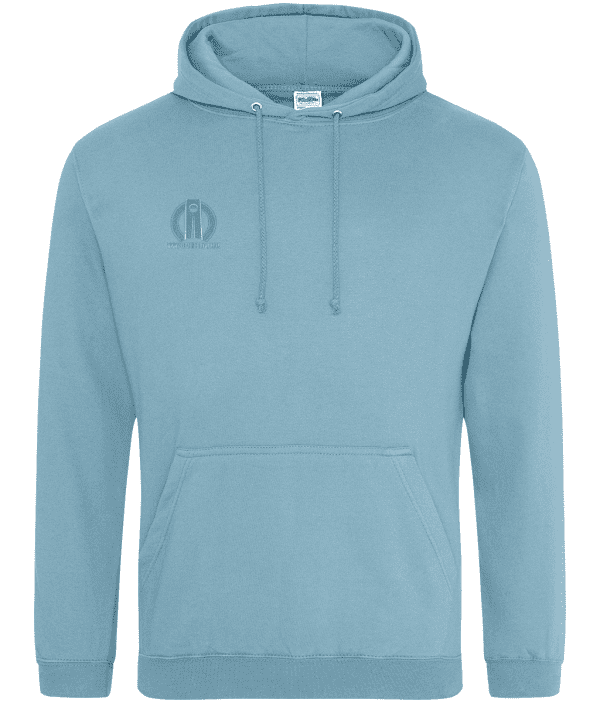 College Hoodie - Triskelion Spiral, Cream, Back - Image 2