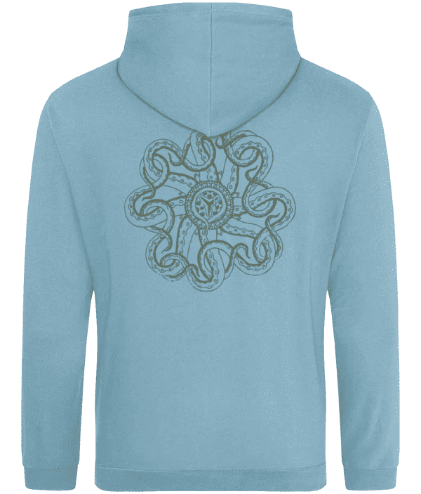 Hoodie - Seal of R'Lyeh, Mid Green, Back