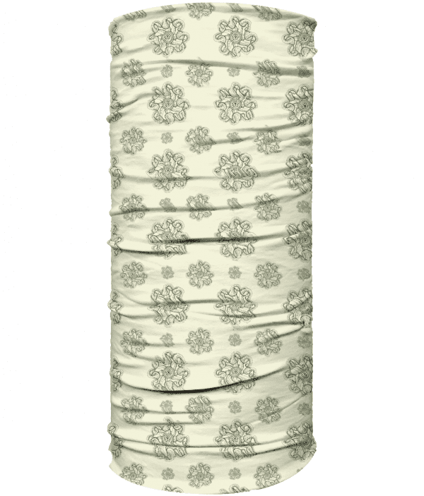 Multi Use Face Covering - Seal of R'Lyeh, Dark Green, Cream
