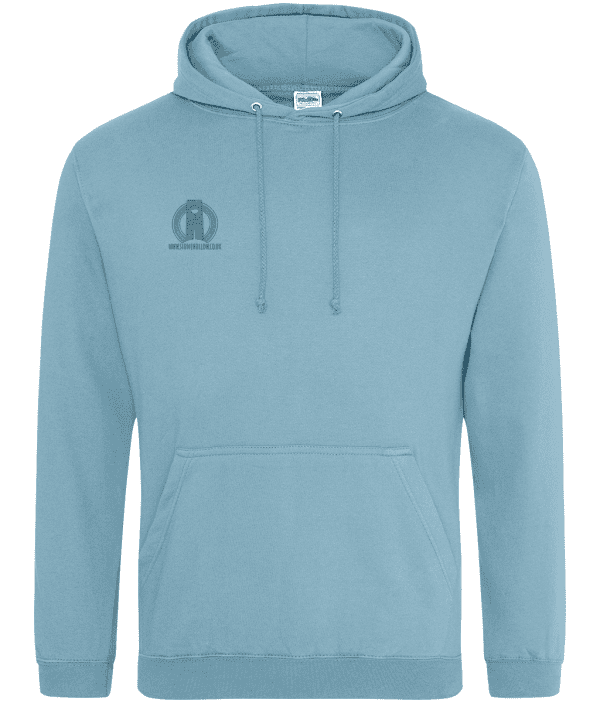 College Hoodie - Maze of Ancestors, Mid Green, back print - Image 2