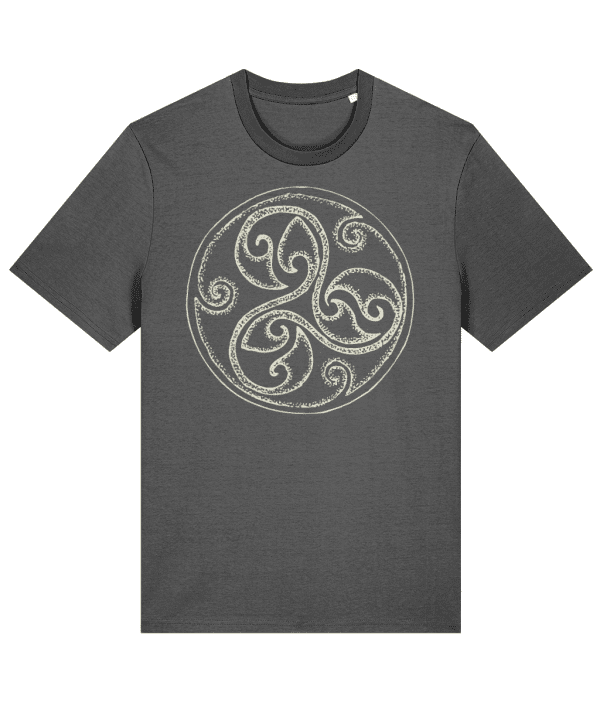 T-shirt - Triskelion Spiral, Cream, Front
