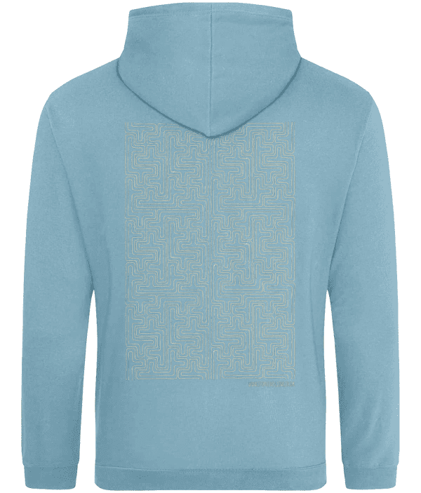 Hoodie - Maze of Ancestors, Cream, Back