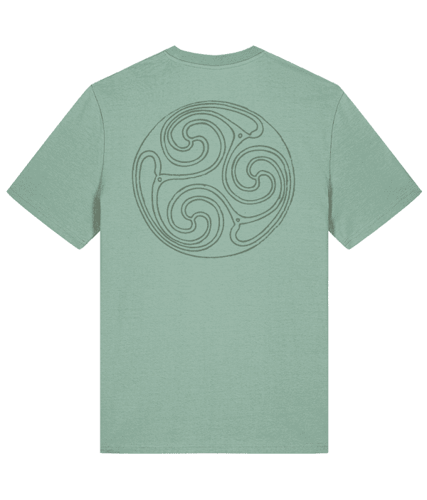 T-shirt - Trinity Shield, Mid Green, Back - Image 2