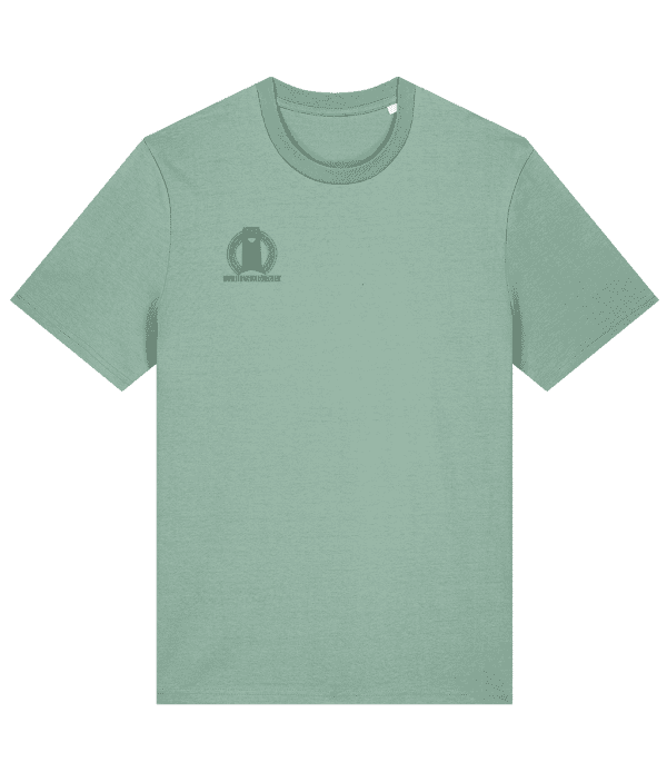 T-shirt - Celtic Cross Weave, Mid Green, Back - Image 2