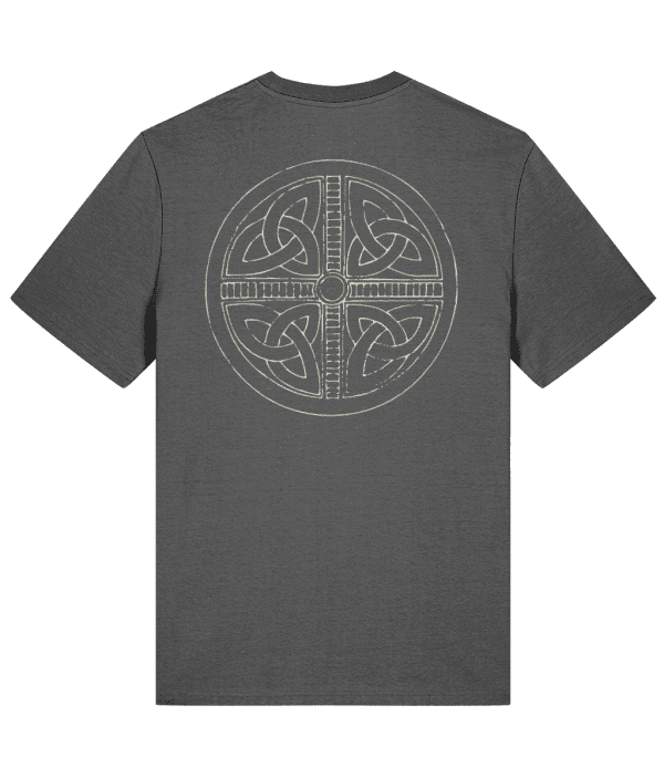 T-shirt - Celtic Cross Knot, Cream, Back - Image 2