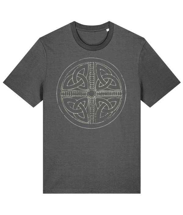 T-shirt - Celtic Cross Knot, Cream, Front